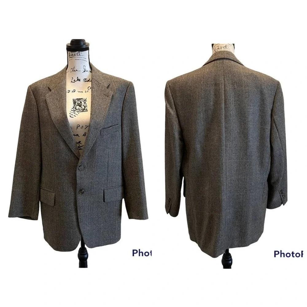 Ralph Lauren Suit Jacket Blazer Sport Coat Brown Size 42S Business office